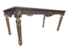 20TH CENTURY LOUIS SEIZE MANNER GILT COFFEE OCCASIONAL TABLE