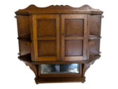 LATE 19TH CENTURY VICTORIAN OAK WALL CABINET
