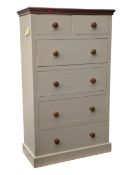 LARGE CONTEMPORARY PEDESTAL CHEST OF DRAWERS
