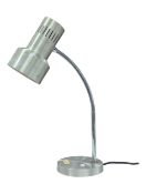 BRITISH MODERN DESIGN - VINTAGE MID 20TH CENTURY CIRCA 1970S GOOSENECK TABLE LAMP