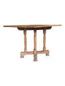 EARLY 20TH CENTURY WELSH MAHOGANY REFECTORY DINING TABLE