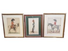 RICHARD DIGHTON (1795-18800 - THREE EARLY 19TH CENTURY MILITARY ENGRAVINGS