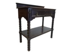 EARLY 20TH CENTURY CIRCA 1920S OAK JACOBEAN SIDE / HALL CONSOLE TABLE