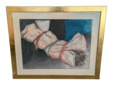 VAL ARCHER (B. 1946) - 'A BUNDLE' - LATE 20TH CENTURY PASTEL ARTWORK