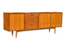 BRITISH MODERN DESIGN - MID CENTURY TEAK SIDEBOARD CREDENZA