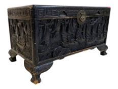 1950S CAMPHOR WOOD CHINESE BLANKET BOX CHEST