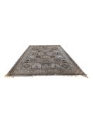 LARGE SUPER KESHAN HAND KNOTTED WOOL RUG