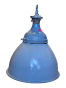 VINTAGE MID CENTURY ENAMELLED PENDANT FACTORY CEILING
