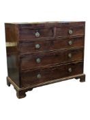 19TH CENTURY GEORGE III MAHOGANY CHEST OF DRAWERS