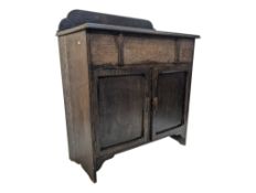 EARLY 20TH CENTURY ART DECO OAK DRESSER BASE SIDEBOARD