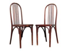 THONET, AUSTRIAN - PAIR OF THONET BENTWOOD BISTRO CHAIRS