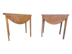 TWO 19TH CENTURY GEORGE III MAHOGANY PEMBROKE TABLES