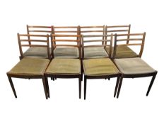 G PLAN FURNITURE - COLLECTION OF EIGHT TEAK DINING CHAIRS