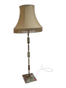 VINTAGE 1970S ONYX & BRASS STANDARD LAMP