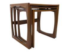 G-PLAN FURNITURE - MID 20TH CENTURY G-PLAN QUADRILLE TEAK NEST OF TABLES