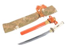 19TH CENTURY 1886 JAPANESE ISE SHRINE TANTO - KANETSUGU SIGNED