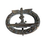 WWII SECOND WORLD GERMAN U-BOAT CREW BADGE