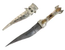 19TH CENTURY PALESTINIAN JAMBIYA SHIBRIYA DAGGER