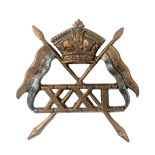 VICTORIAN 21ST (EMPRESS OF INDIA) LANCERS CAP BADGE