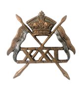 VICTORIAN 21ST (EMPRESS OF INDIA) LANCERS CAP BADGE