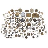 COLLECTION OF ASSORTED MILITARY CAP BADGES