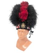SCOTTISH BLACK WATCH FEATHER BONNET