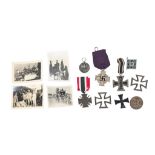 COLLECTION OF WWII SECOND WORLD WAR GERMAN BADGES & MEDALS