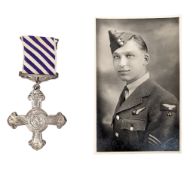 WWII DISTINGUISHED FLYING CROSS - HALIFAX GUNNER 158 SQUADRON