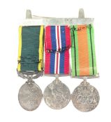 WWII SECOND WORLD WAR MEDAL PAIR & TERRITORIAL EFFICIENCY MEDAL