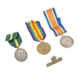 WWI FIRST WORLD WAR MEDAL PAIR WITH TERRITORIAL EFFICIENCY MEDAL
