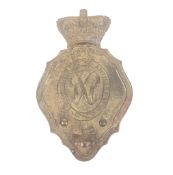 BRITISH NAPOLEONIC WAR PERIOD ROYAL ARTILLERY SHAKO PLATE