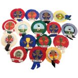 WORLD CUP INTEREST - 1966 WORLD CUP TEAM ROSETTES