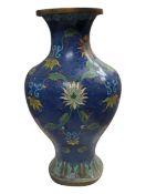 EARLY 20TH CENTURY CLOISONNE BALUSTER VASE