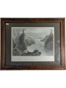 LOCAL INTEREST - W. MOSSMAN AFTER W H BARTLETT HAND COLOURED ENGRAVING PICTURE