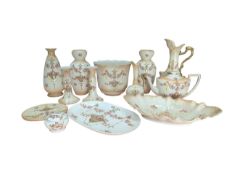 CROWN DEVON - COLLECTION OF 20TH CENTURY IVORY BLUSH PORCELAIN