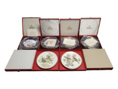 SPODE - COLLECTION OF BOXED LATE 20TH CENTURY EIGHT FINE BONE CHINA PLATES