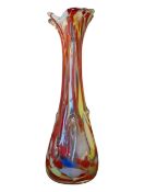 MURANO, ITALY - VINTAGE MID CENTURY SOMMERSO STUDIO ART GLASS VASE