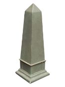 LATE 20TH CENTURY TIMOTHY RICHARDS CAST COMPOSITION OBELISK MODEL
