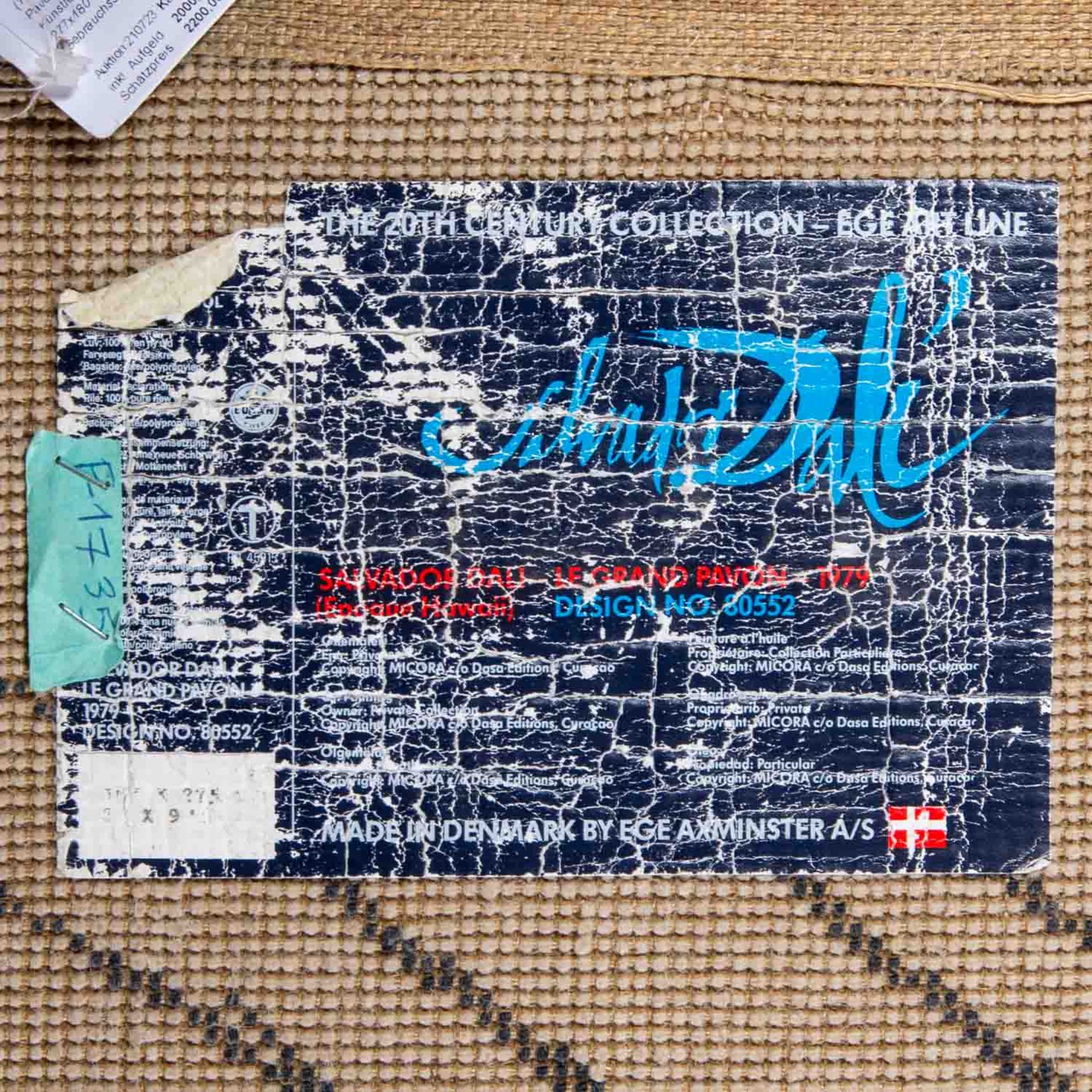 Künstlerteppich nach DALI, SALVADOR (1904-1989). - Bild 5 aus 5