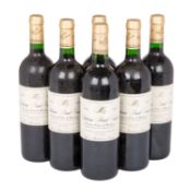 2000 CHÂTEAU HAUT-GAUDIN Premières Côtes de Bordeaux 6 Flaschen,