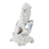 NYMPHENBURG "Bayerischer Löwe auf Sockel"