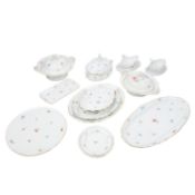 MEISSEN Speiseserviceteile 'Streublümchen', 20. Jh.