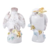 MEISSEN "Schlaumatz mit Nuss" und "Schlaumatz mit Brille" 2002