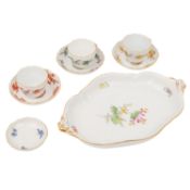 MEISSEN 8-tlg Konvolut Serviceteile, 19. und 20. Jh.