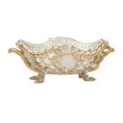 KPM Berlin Korbschale mit Henkeln, 20. Jh.