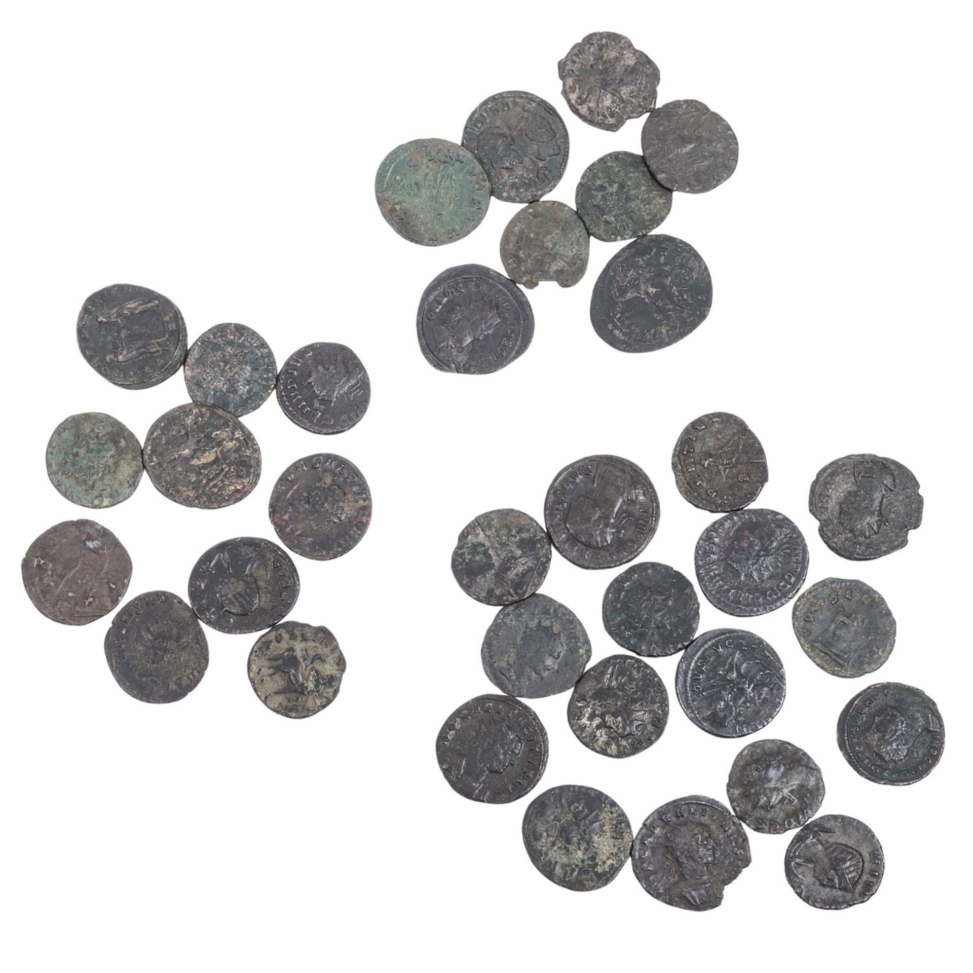 Römisches Kaiserreich - Kleine Sammlung diverser römischer Antoniniane. 34 Stück.