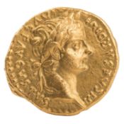 Römisches Kaiserreich - Kaiser Tiberius (14-37 n. Chr.), Gold Aureus,