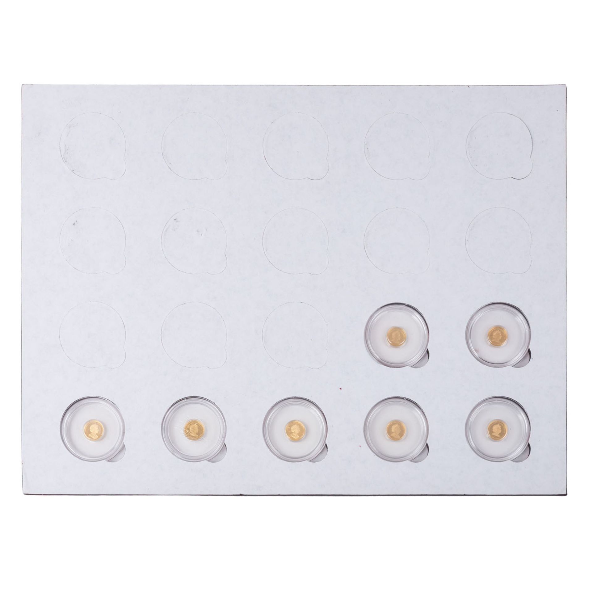 Kleine Reihe von Gold-Raritäten aus 9999er Gold. 19 Stück. - Bild 3 aus 6