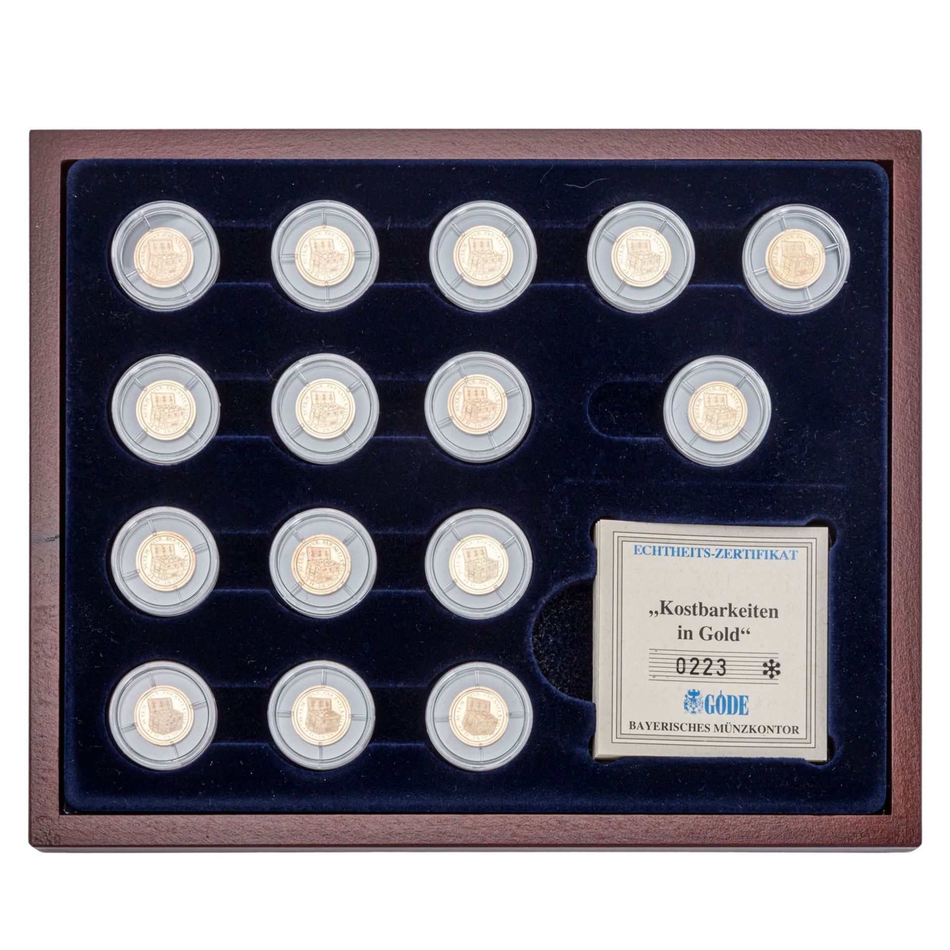 GOLD - Konvolut 29 x Minigoldmedaillen, - Bild 2 aus 4