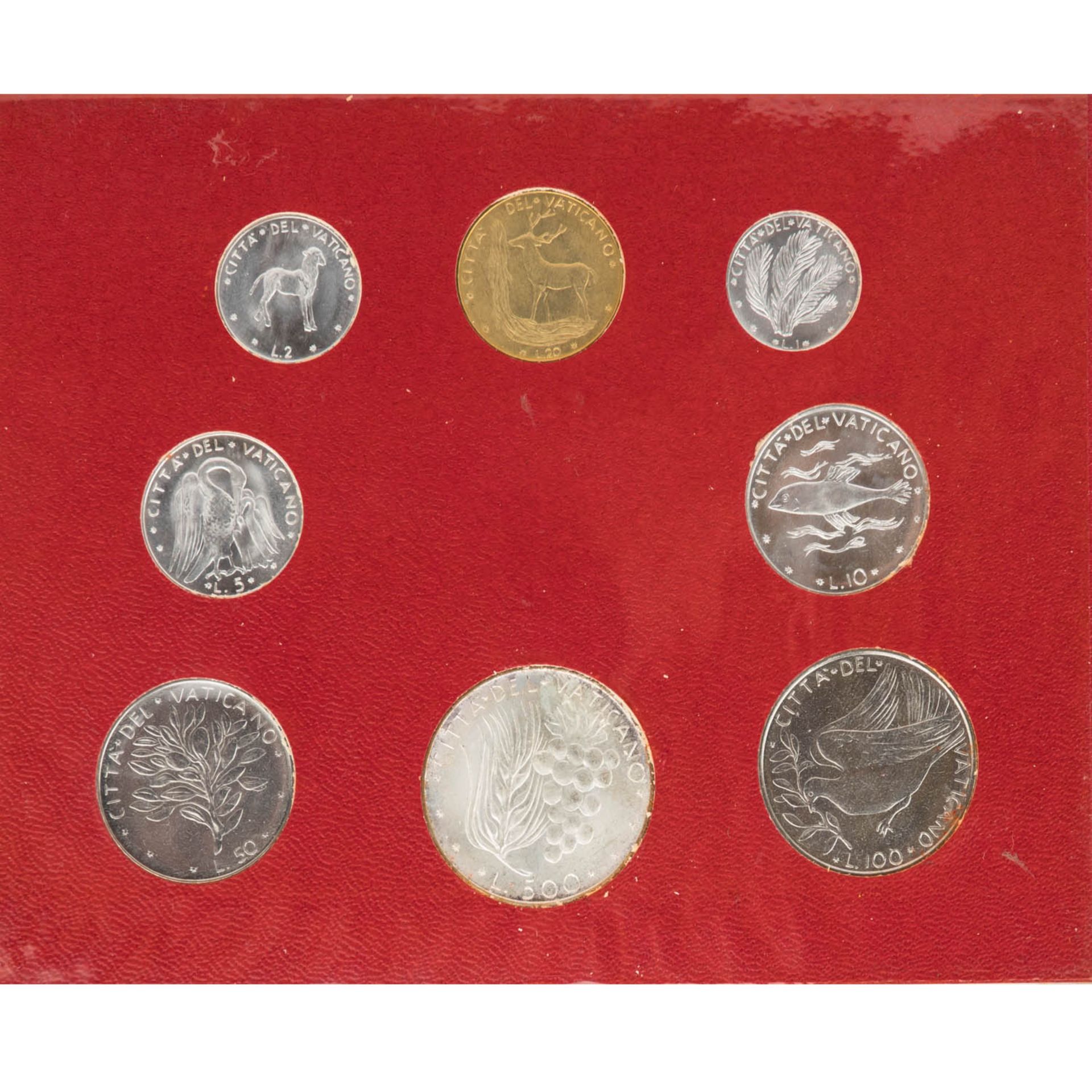 Kursmünzensätze (KMS) aus Frankreich, Italien sowie Münzen aus der Schweiz und dem Vatikan.  - Bild 5 aus 11
